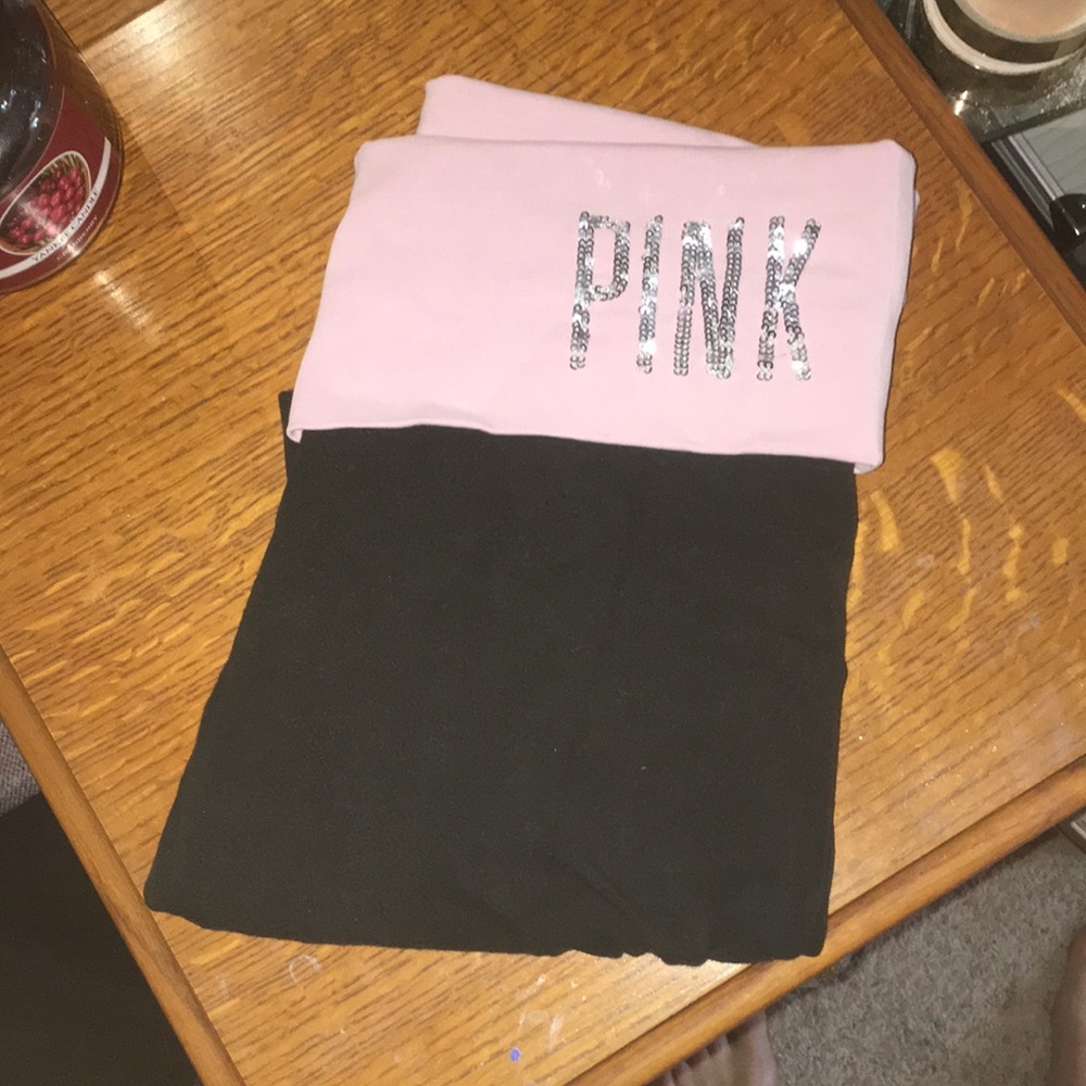 Pink yoga leggings